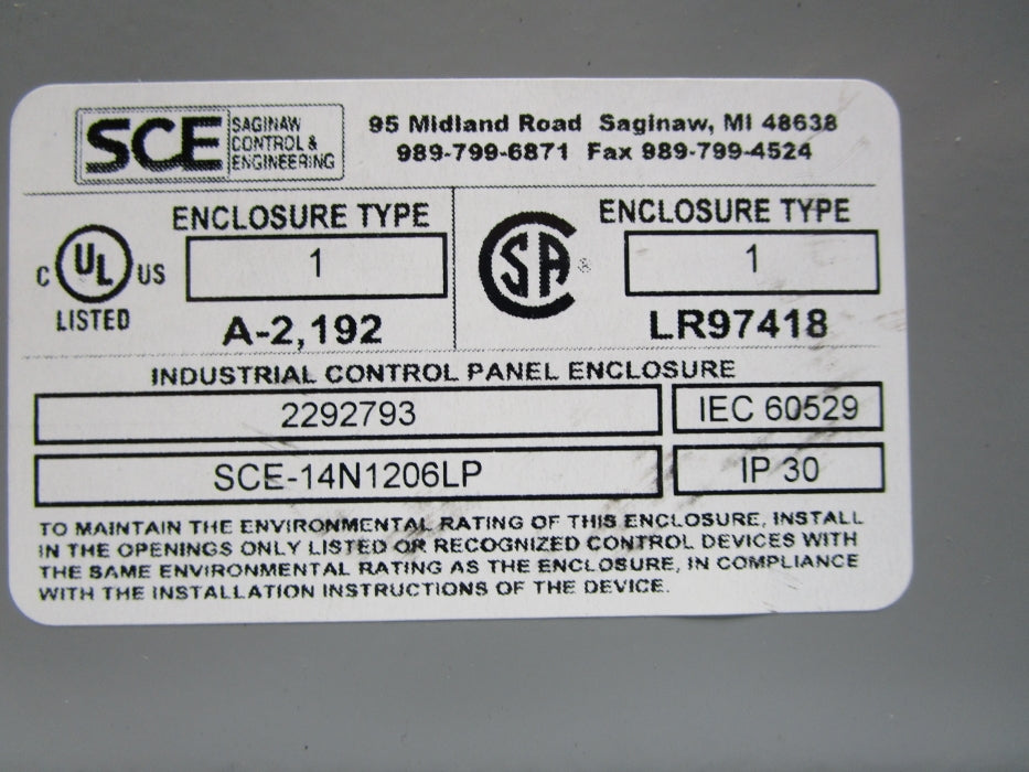 SIGNAW SCE-14N1206LP UNMP