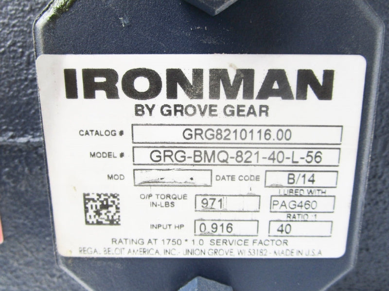 GROVE GEAR GRG-BMQ-821-40-L-56 GRG8210116.00 NSNP
