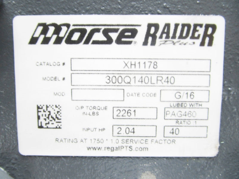 MORSE XH1178 300Q140LR40 NSNP