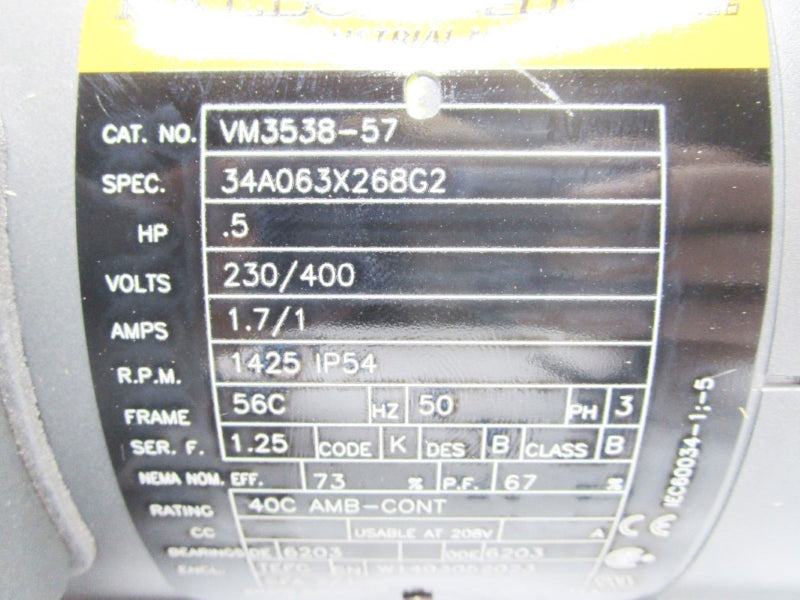 BALDOR VM3538-57 400V 1A NSMP