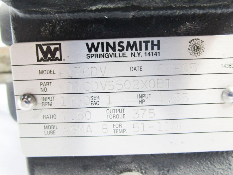 WINSMITH 917CDVS502X0BT NSNP