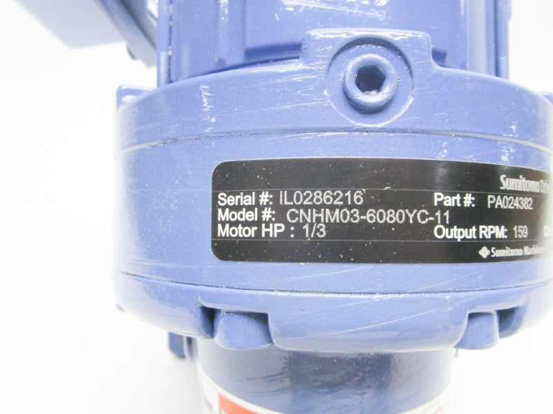 SUMITOMO CNHM03-6080YC-11 PA024382 460V .62A NSNP