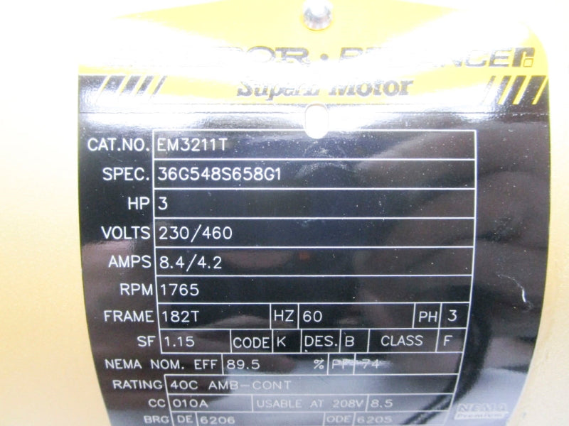 BALDOR EM3211T 460V 4.2A NSNP
