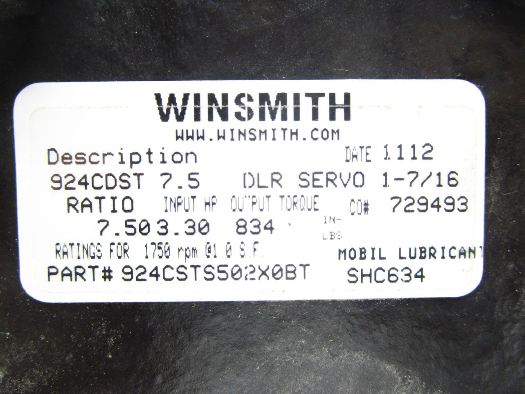 WINSMITH 924CSTS502X0BT 924CDST NSNP