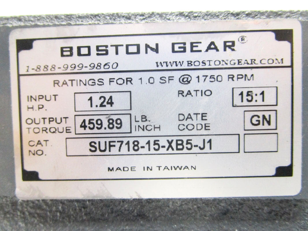 BOSTON GEAR SUF718-15-XB5-J1 NSNP