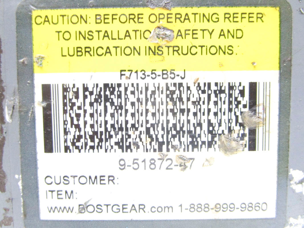 BOSTON GEAR F713-5-B5-J UNMP