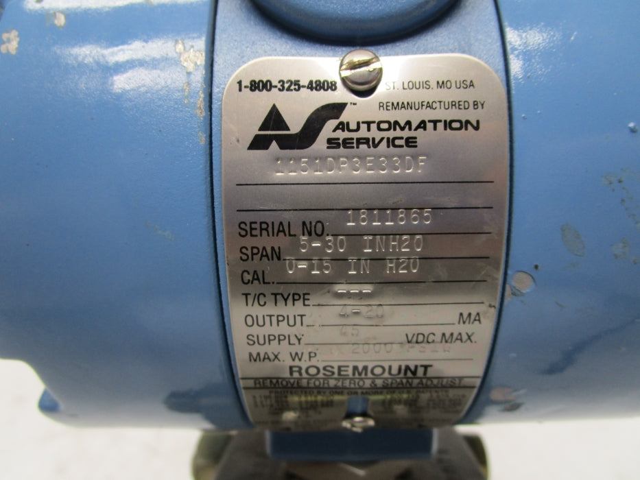 ROSEMOUNT 1151DP3E33DF NSNP