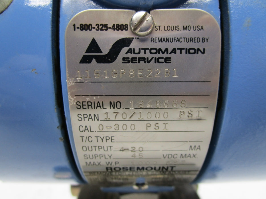 ROSEMOUNT 1151GP8E22B1 NSNP