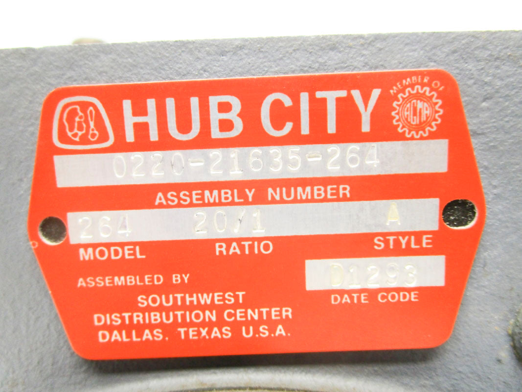 HUB CITY 0220-21635-264 UNMP