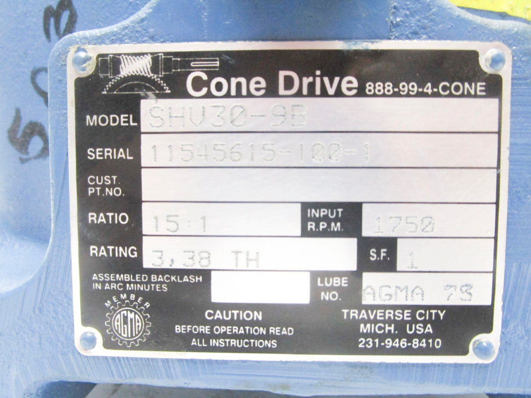 CONE DRIVE SHV30-9B UNMP