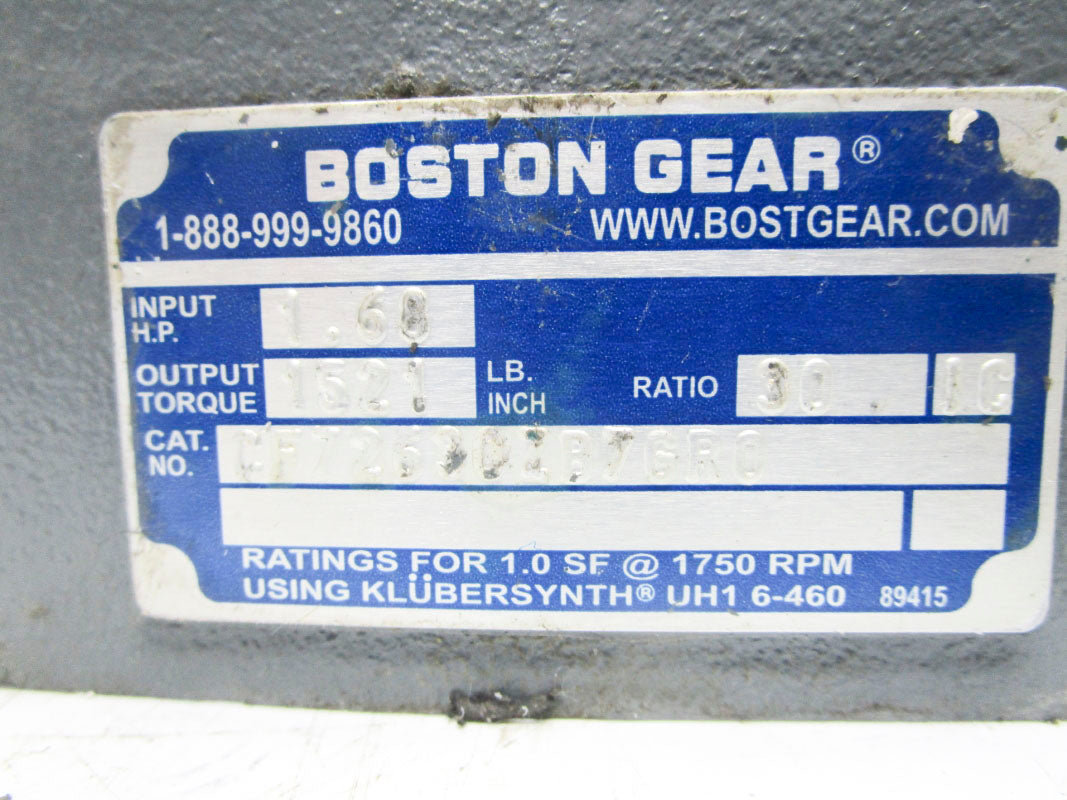 BOSTON GEAR CF72630ZB7GR0 UNMP