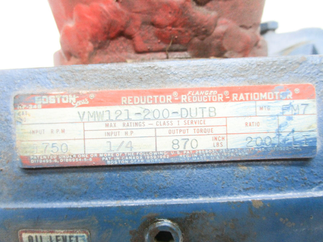 BOSTON GEAR VMW121-200-DUTB UNMP