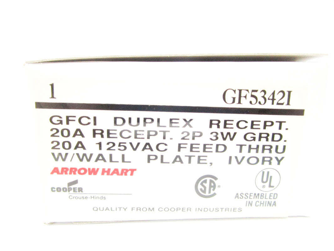 ARROW HART GF5342I IVORY (PKG OF 10) 125V 20A NSMP