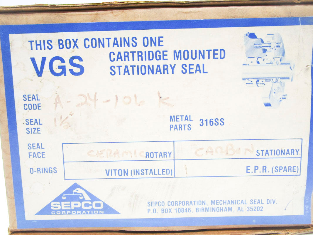 SEPCO VGS A-24-106-K 1-1/2" NSMP