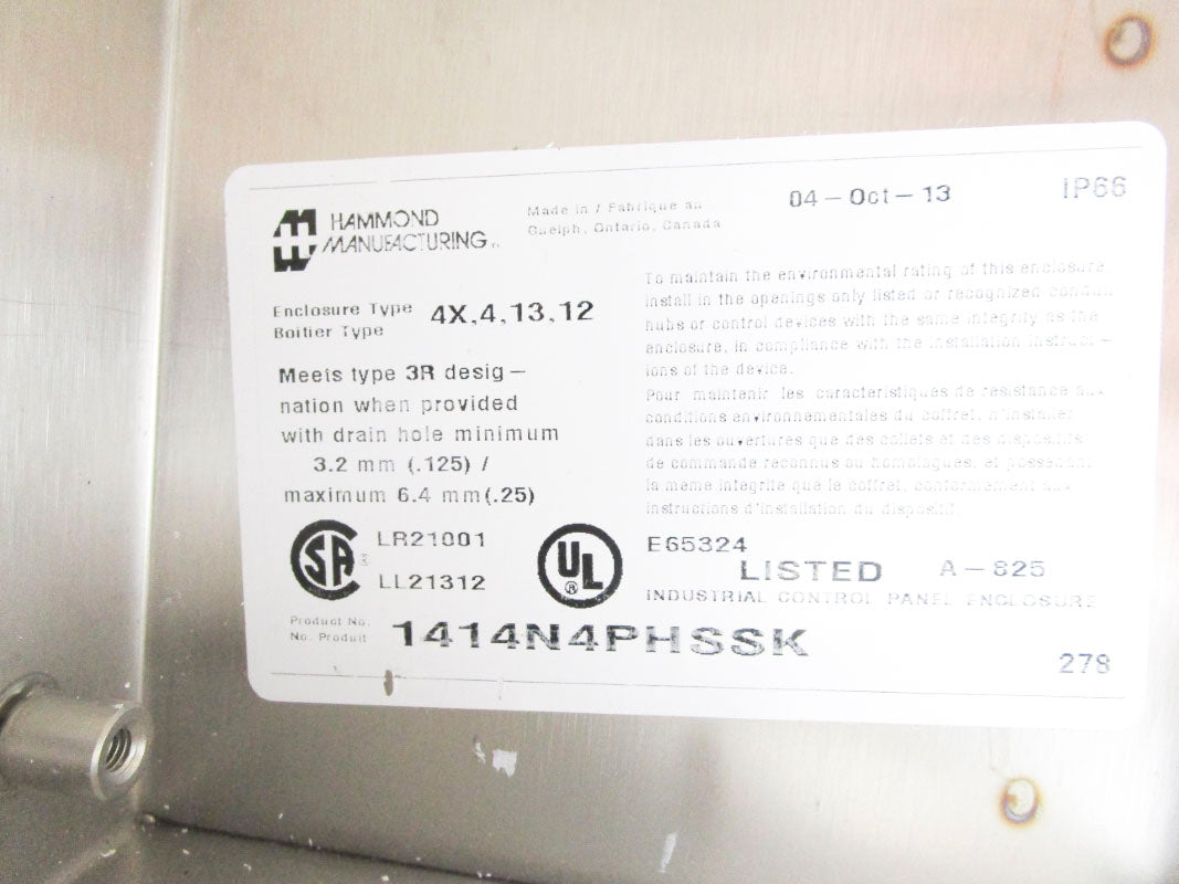 HAMMOND 1414N4PHSSK NSNP