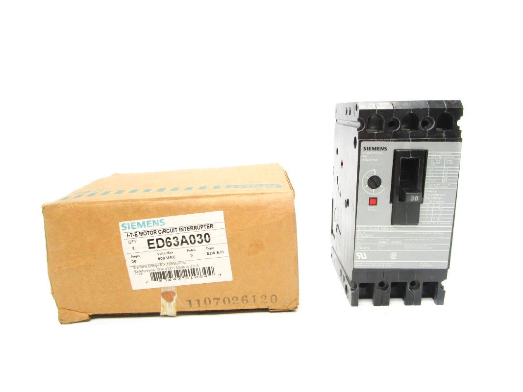 SIEMENS ED63A030 600V 30A NSMP