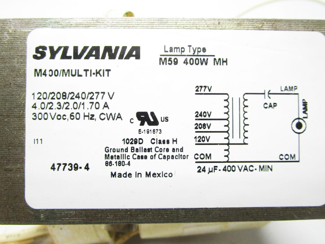 SYLVANIA M400/MULTI-KIT 47739-4 277V 1.7A NSMP