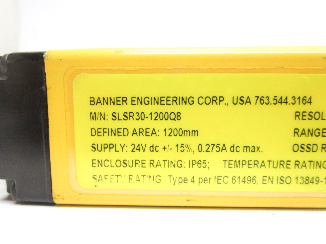 BANNER ENGINEERING SLSR30-1200Q8 24V .275A NSNP