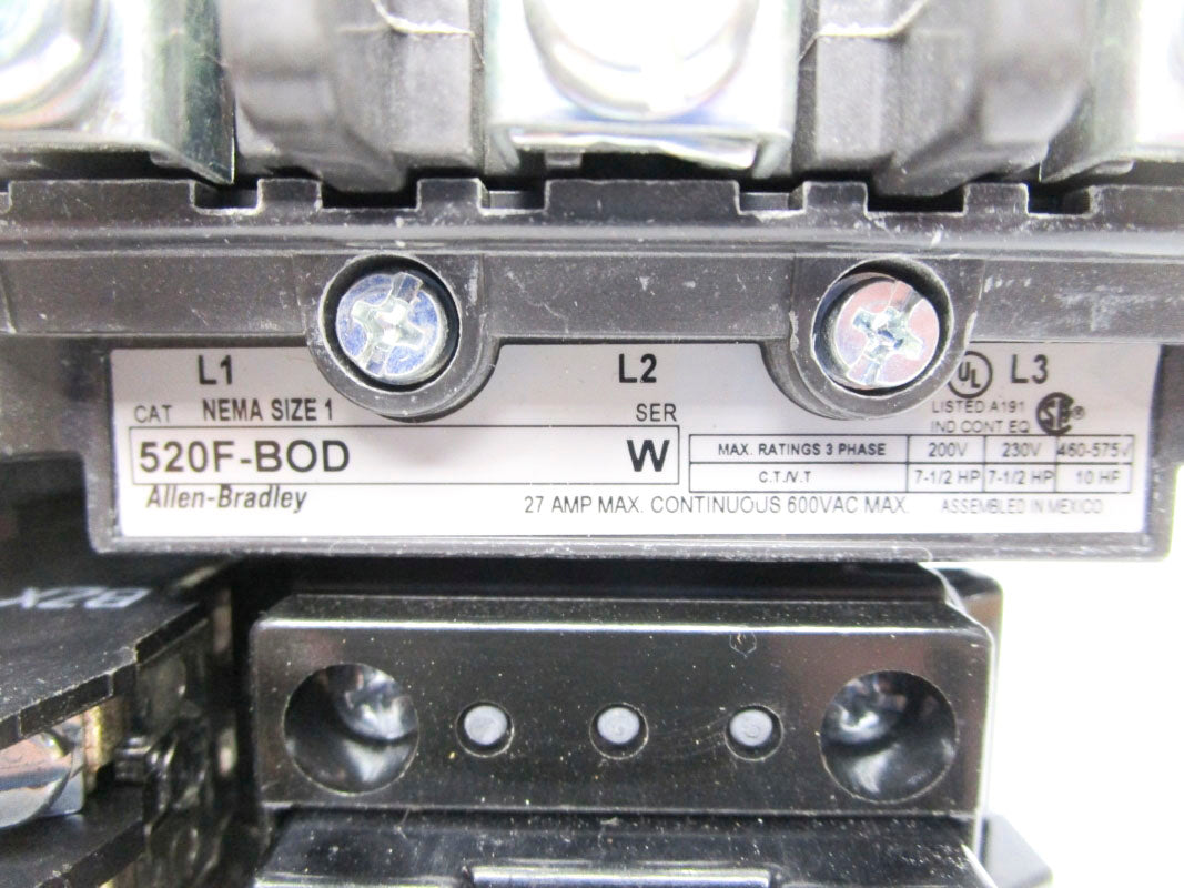 ALLEN BRADLEY 520F-BOD SER. W 120V NSMP