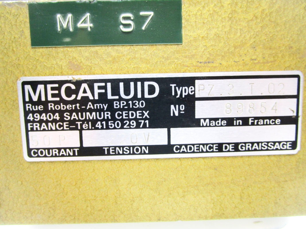MECAFLUID PZ.3.T.02 89854 UNMP