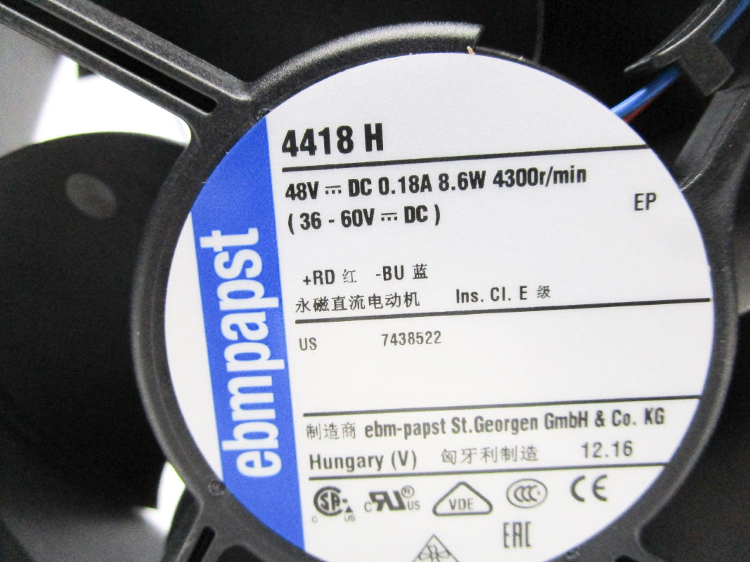 EBMPAPST 4418H 48V .18A NSNP