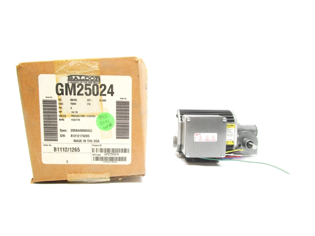 BALDOR GM25024 25E644W004G3 460V NSMP
