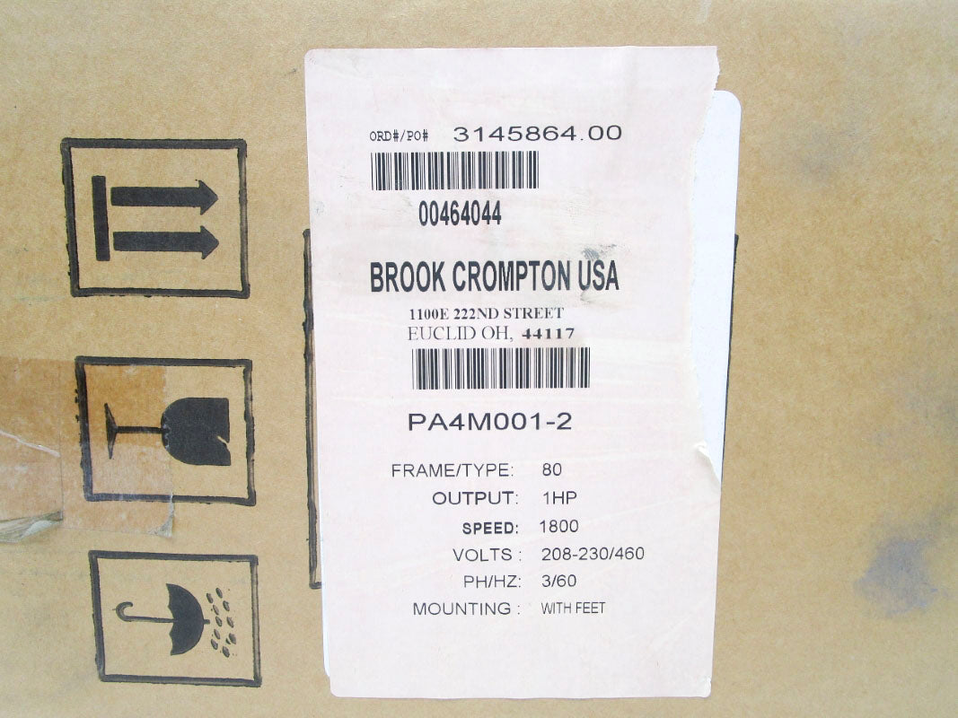 BROOK CROMPTON PA4M001-2 460V NSFS