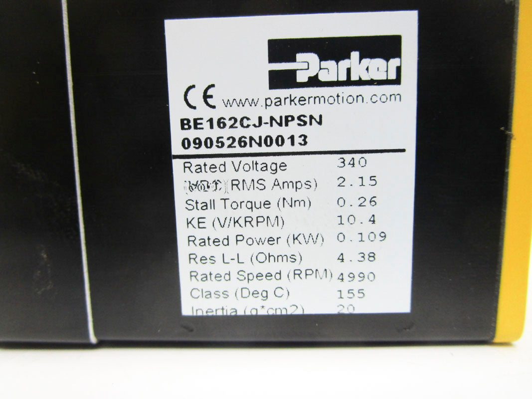 PARKER BE162CJ-NPSN 090526N0013 340V 2.15A NSNP
