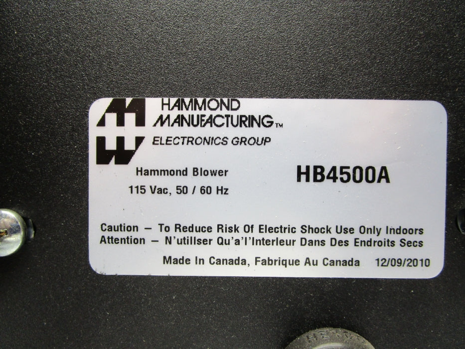 HAMMOND MANUFACTURING HB4500A NSNP