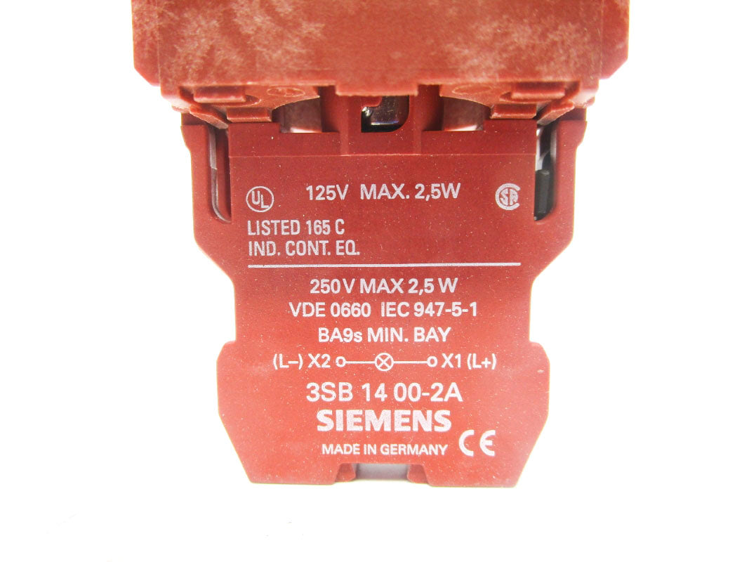 SIEMENS 3SB02-LF1A 120V NSMP