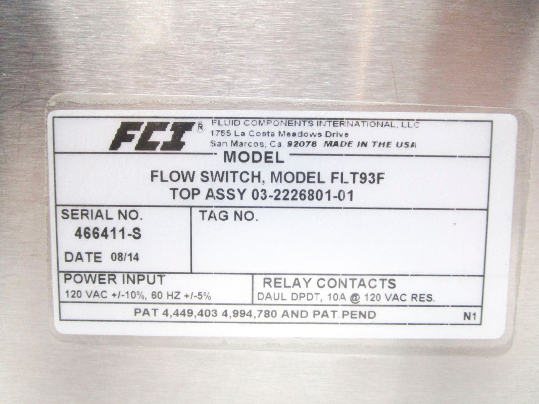 FCI FLT93F 03-2226801-01 120V 10A NSMP