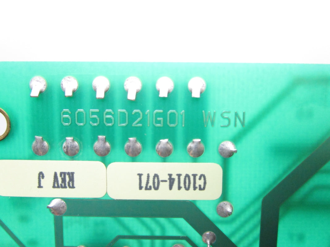 WESTINGHOUSE 6056D21G01 REV. J UNMP