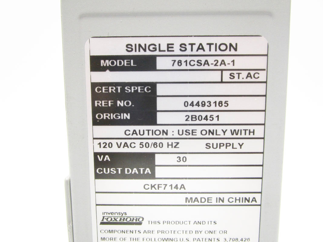 FOXBORO 761CSA-2A-1 120V NSNP
