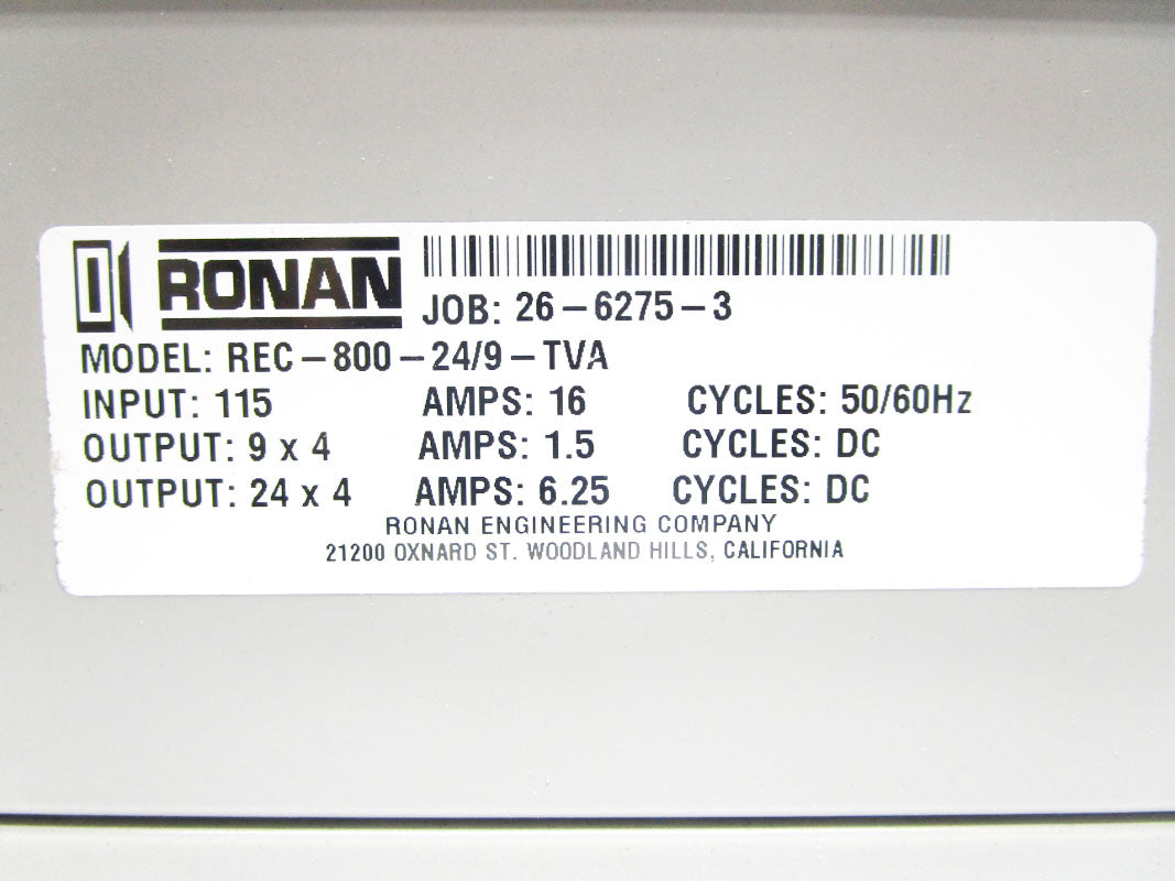 RONAN REC-800-24/9-TVA 115V 16A NSNP