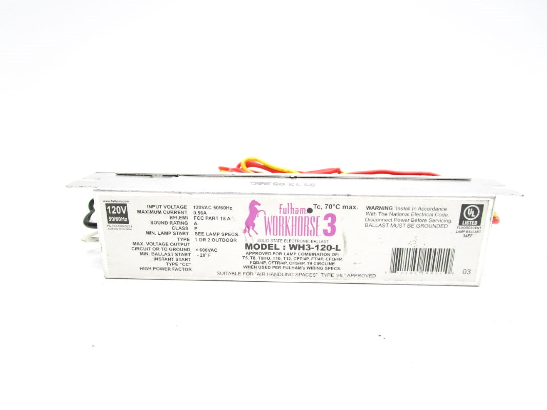 FULHAM WH3-120-L 120V .56A NSNP