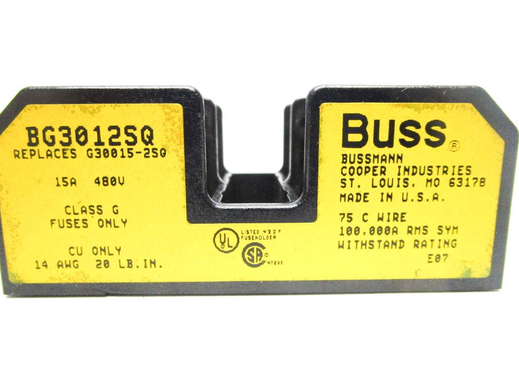 BUSSMANN BG3012SQ 480V 15A (PKG OF 8) NSMP
