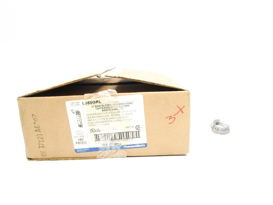 THOMAS&BETTS L050GRL 1/2" (PKG OF 100) NSMP