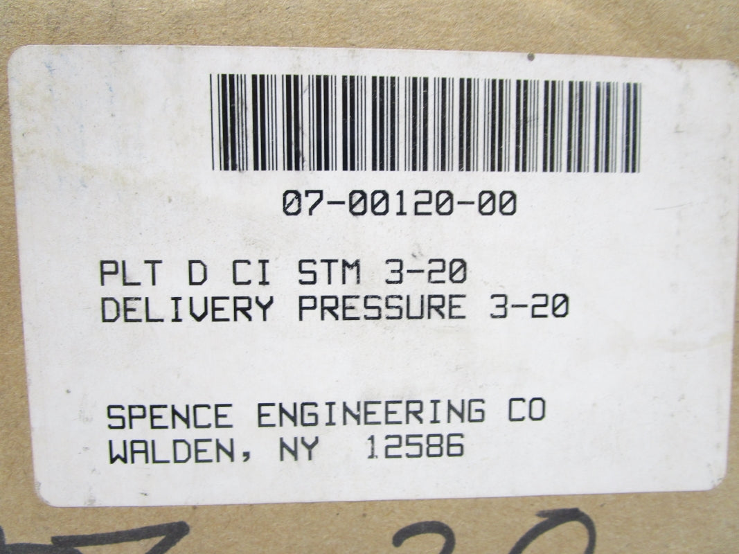 SPENCE ENGINEERING 07-00120-00 NSFS