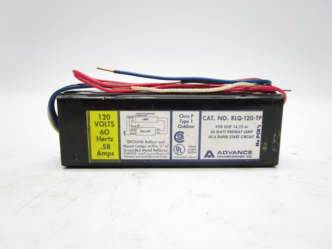 ADVANCE RLQ-120-TP 120V .58A NSMP