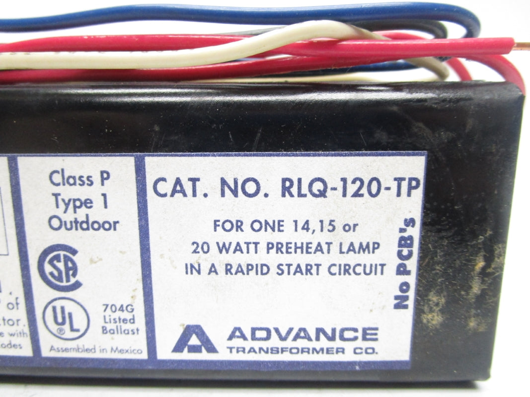ADVANCE RLQ-120-TP 120V .58A NSMP