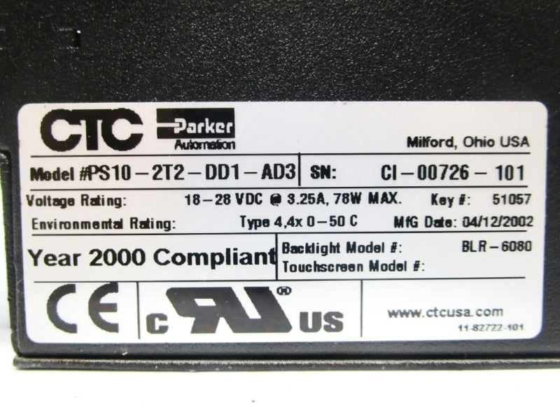 PARKER PS10-2T2-DD1-AD3 28VDC 3.25A NSNP