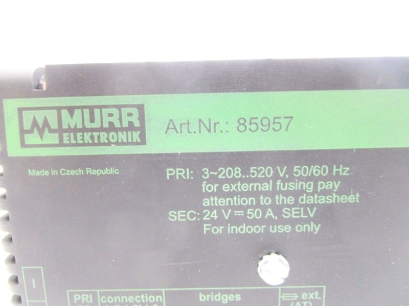 MURR ELEKTRONIK 85957 24V 50A NSMP