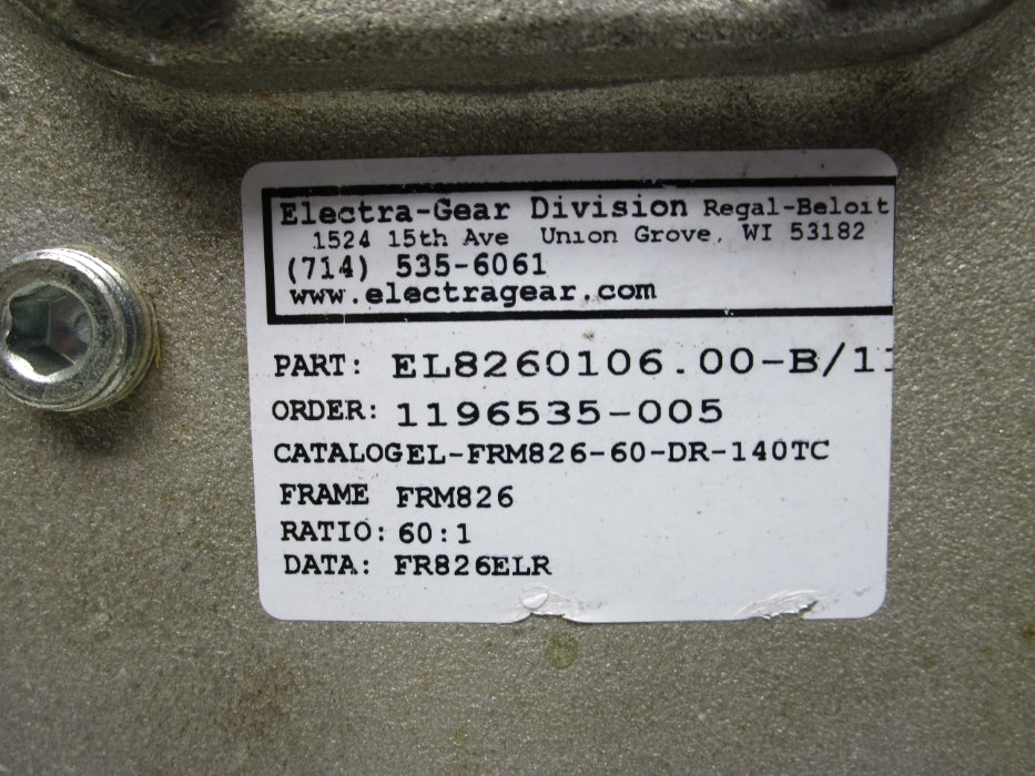 ELECTRIC-GEAR EL8260106.00-B/1 NSNP