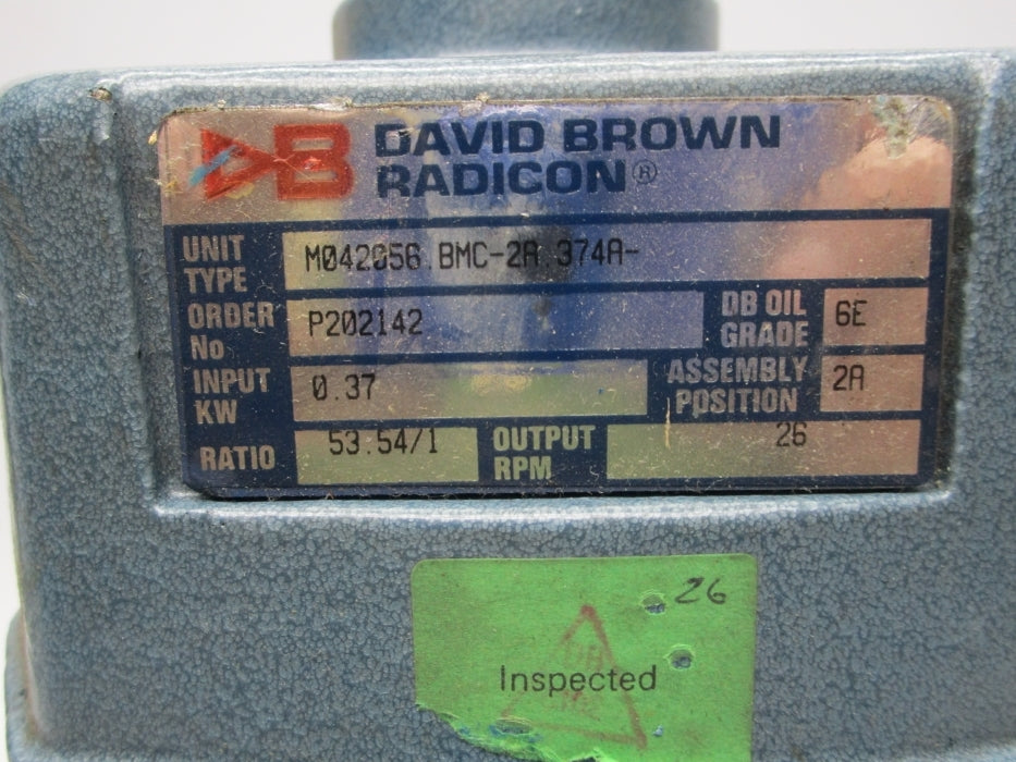 DAVID BROWN M042056.BMC-2A.374A UNMP