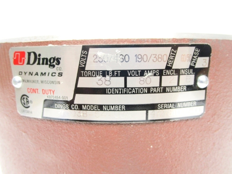 DINGS DYNAMICS 73038-54-U3X 460V 80A NSNP