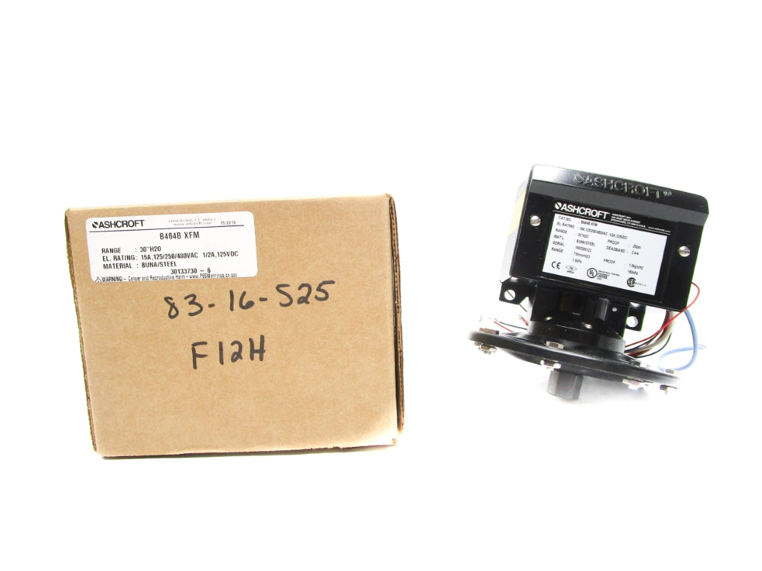 ASHCROFT B464BXFM 480VAC 15A 20PSI NSMP