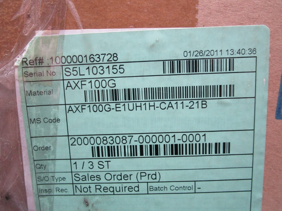 YOKAGAWA AXF100G-E1UH1H-CA11-21B NSMP