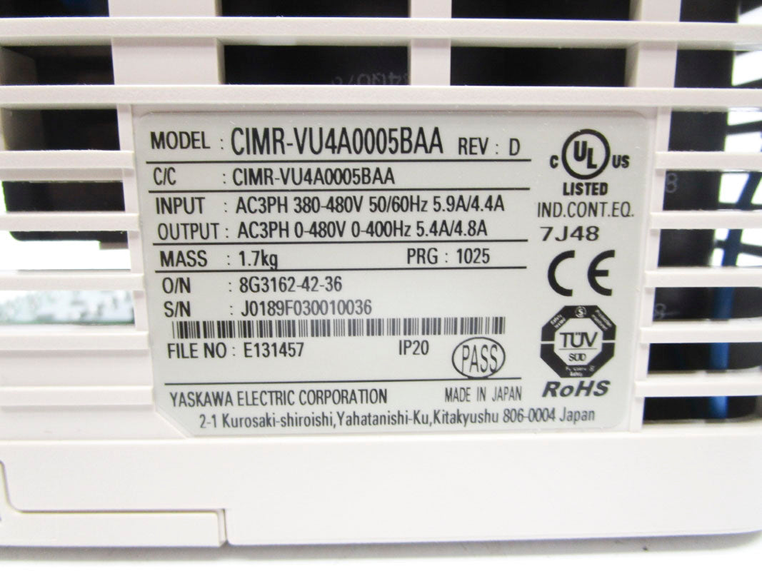 MAGNETEK CIMR-VU4A0005BAA 380-480V 5.9-4.4A NSMP