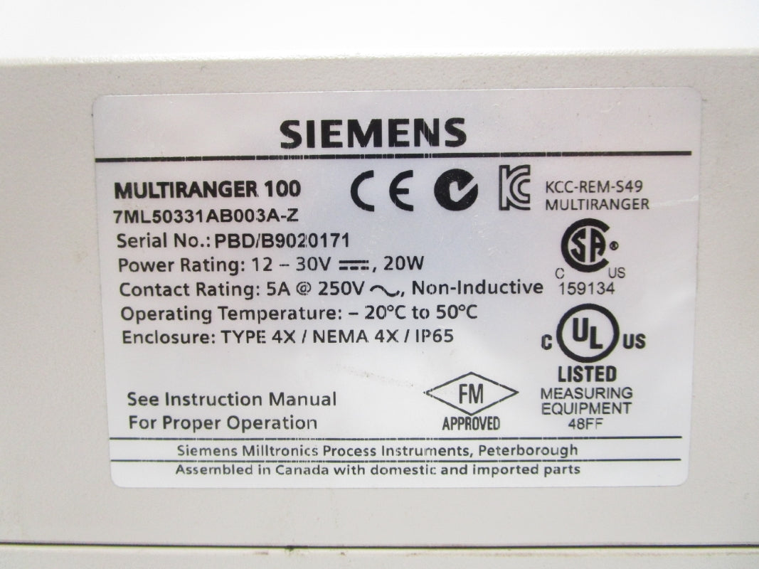 SIEMENS 7ML50331AB003A-Z 250V 5A NSNP