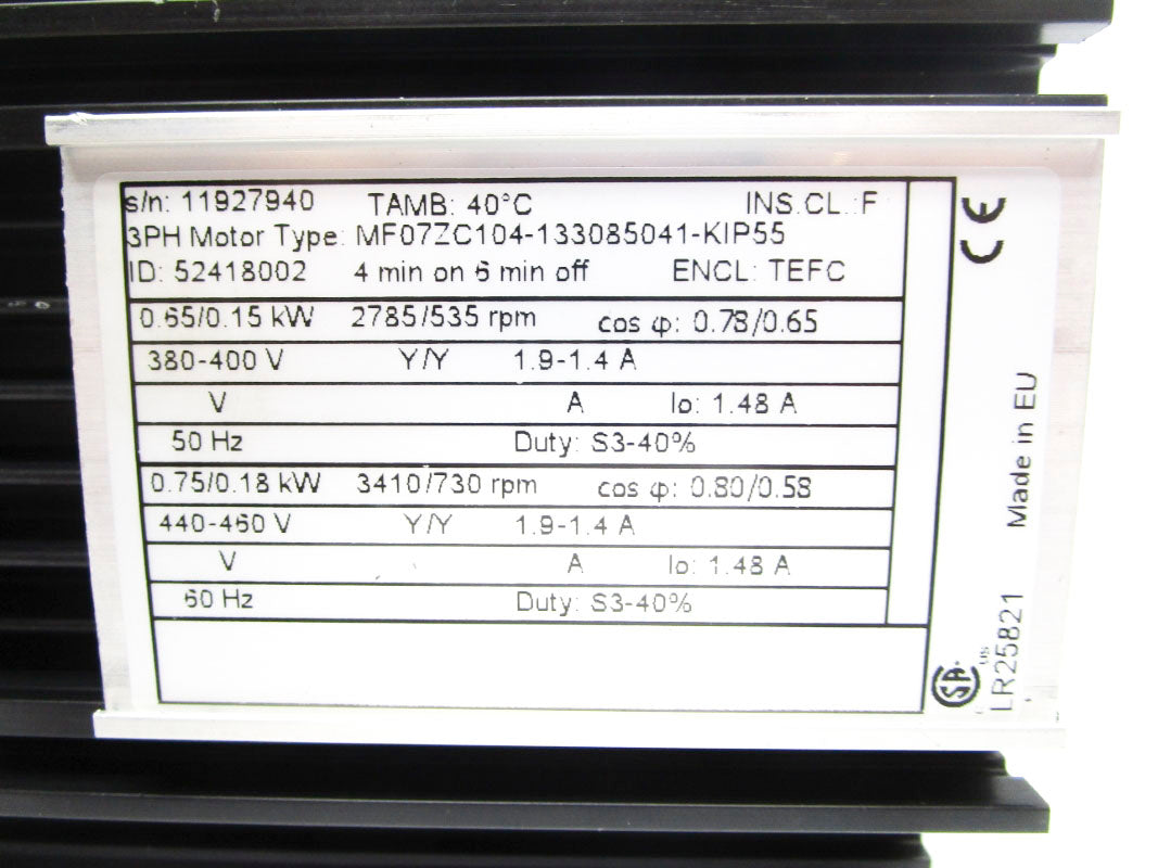 INDUSTRIAL MRO MF07ZC104-133085041-KIP55 400V NSNP